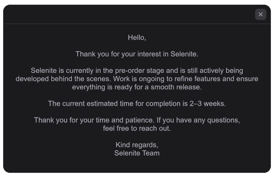 Selenite - Pre Order 2